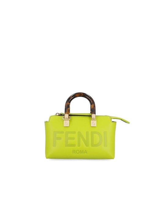 Fendi By The Way Mini Tote Bag in Yellow | Lyst UK