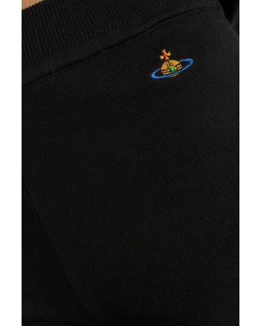 Vivienne Westwood Black Shorts With Logo,