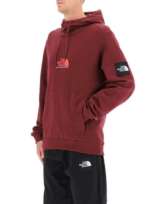 The North Face Fine Alpine Hoodie in Red for Men | Lyst