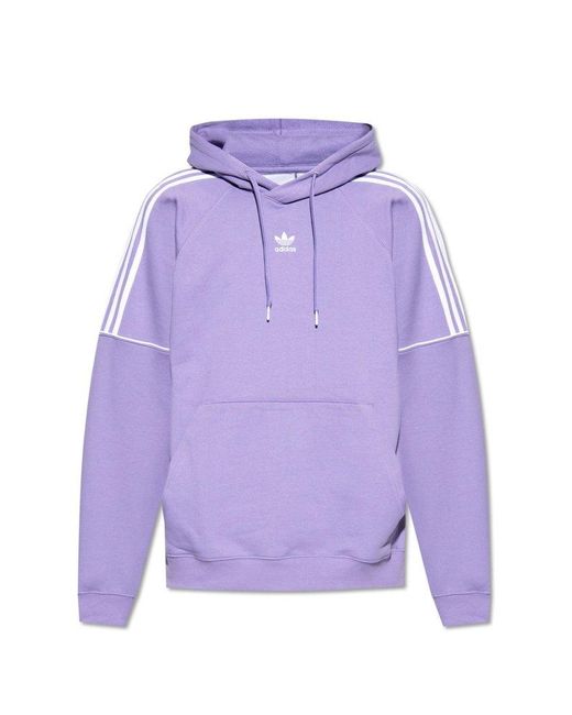 adidas Originals Hoodie With Logo, in Purple for Men | Lyst