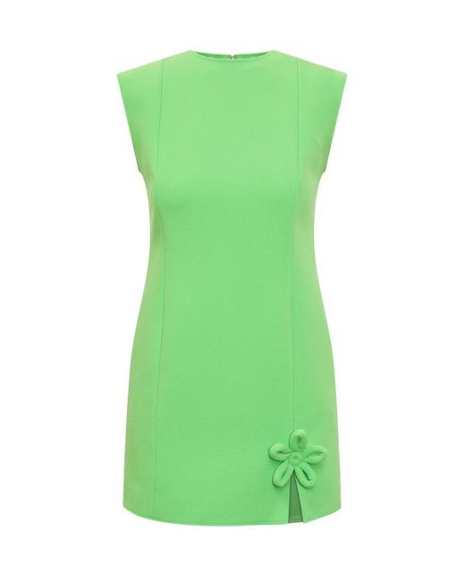 MSGM Green Flower Dress