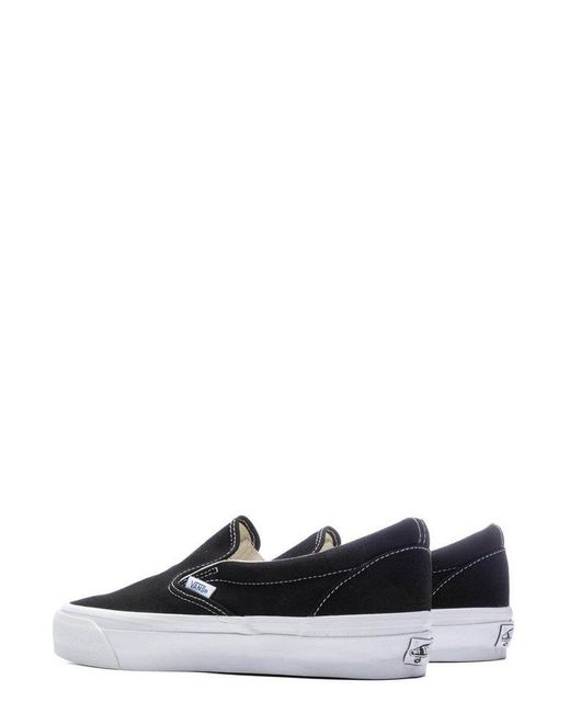 Vans Black Reissue 98 Logo Patch Slip-On Sneakers for men