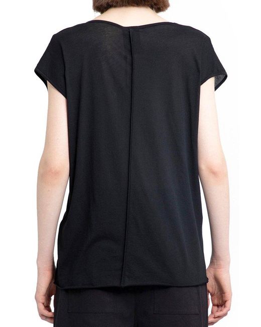 Thom Krom Black Seam-detailed V-neck T-shirt