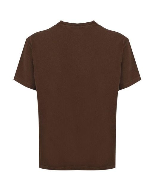 Guess Brown Crossbody Logo T-Shirt for men