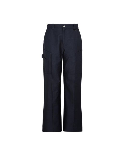 MARINE SERRE Blue Survival Tailored Pants for men