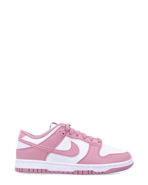 Nike Pink Dunk Low Next Nature Lace-Up Sneakers