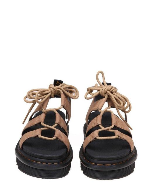 Dr. Martens Dr Martens Nartilla Lace up Sandals in Brown Lyst UK