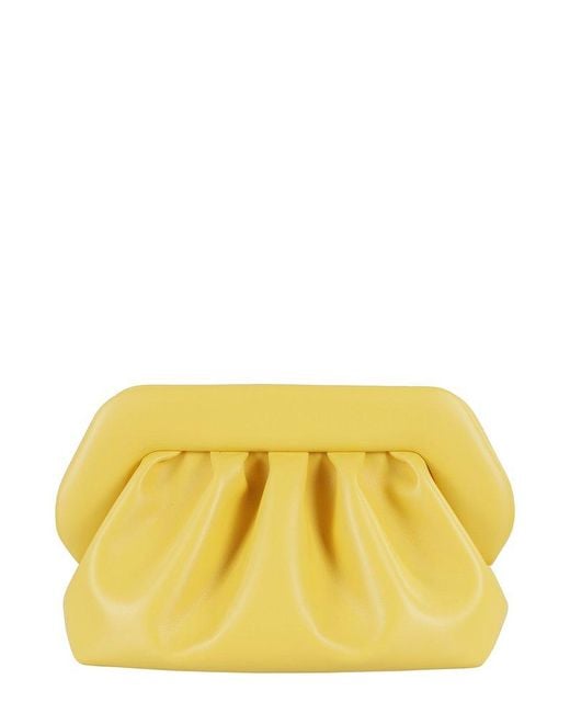 THEMOIRÈ Yellow Bios Strapped Clutch Bag