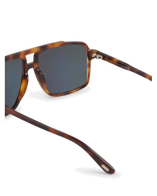 Tom Ford Green Kemp Pilot Frame Sunglasses for men