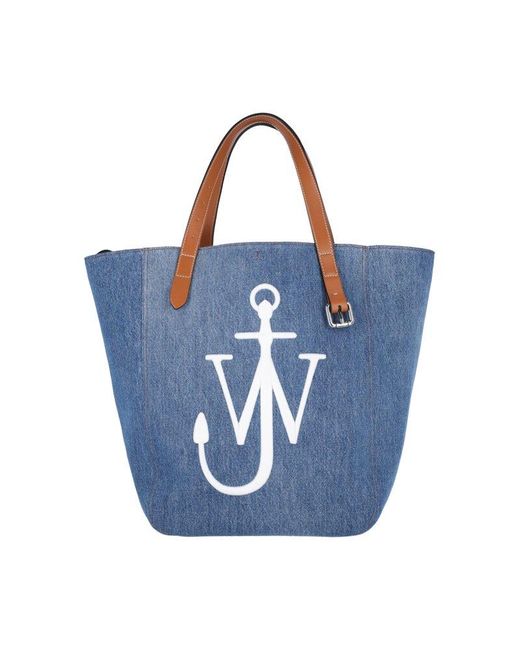 J.W. Anderson Blue Logo Tote Bag