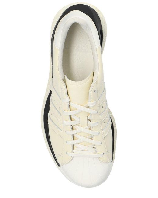 Y-3 White 'gendo Superstar' Sneakers,