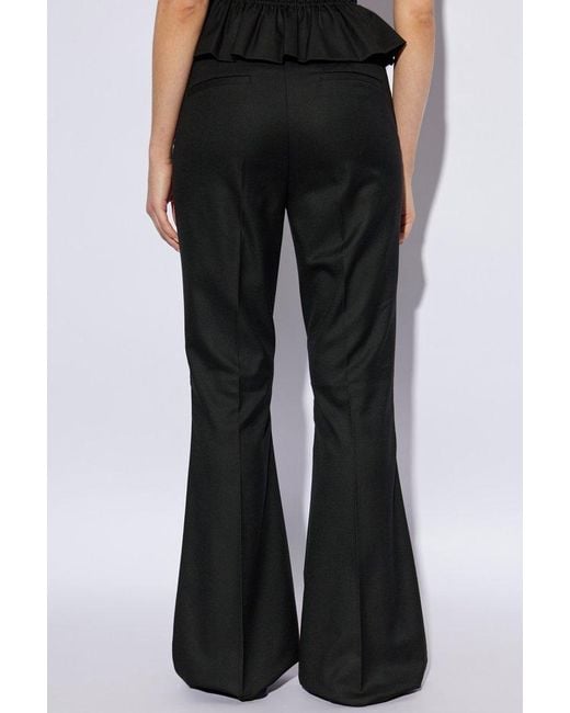 Gestuz Black Flared High-Waist Pants