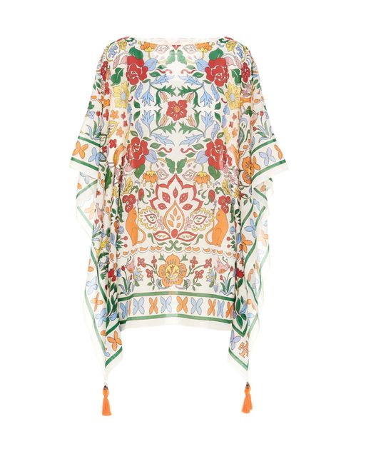 Tory Burch Multicolor Floral Printed Beach Tunic