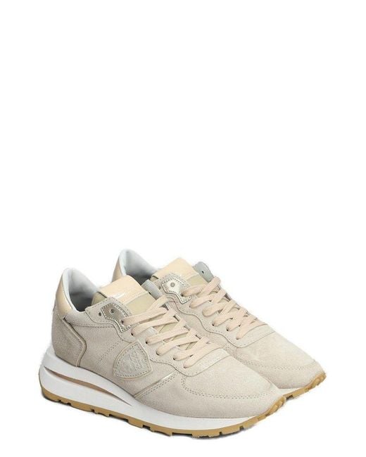 Philippe Model White Tropez Haute Lace-Up Sneakers