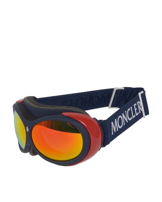 Moncler Orange Oversized Ski Goggles for men