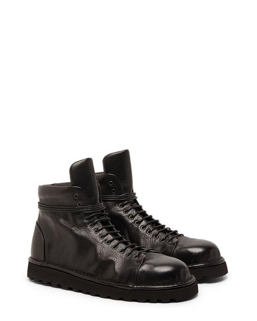 Marsèll Black Pallottola Lace-up Ankle Boots for men