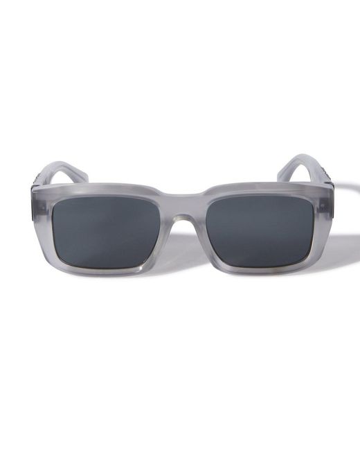 Off-White c/o Virgil Abloh Gray Rectangular Frame Sunglasses