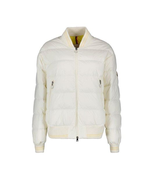 Moncler White Argo Puffer Jacket