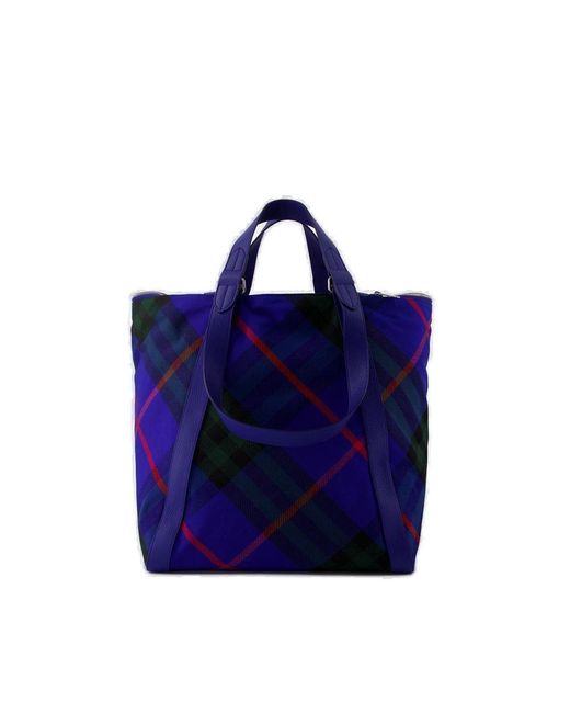 Burberry Blue Medium Shopper Bag