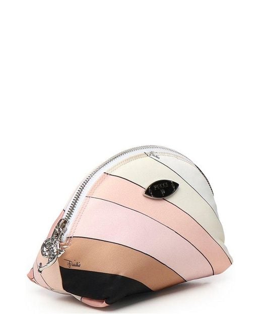 Emilio Pucci Pink Yummy Zipped Makeup Bag