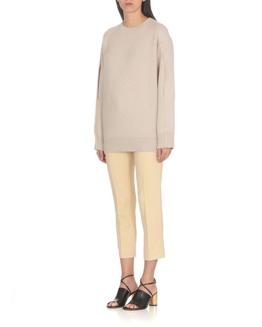 Lanvin Natural Trousers Ivory