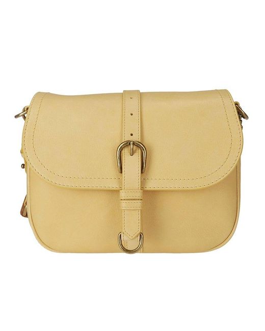 Golden Goose Deluxe Brand Natural Sally Bag Medium Smooth Calfskin Leather Fabric Sh
