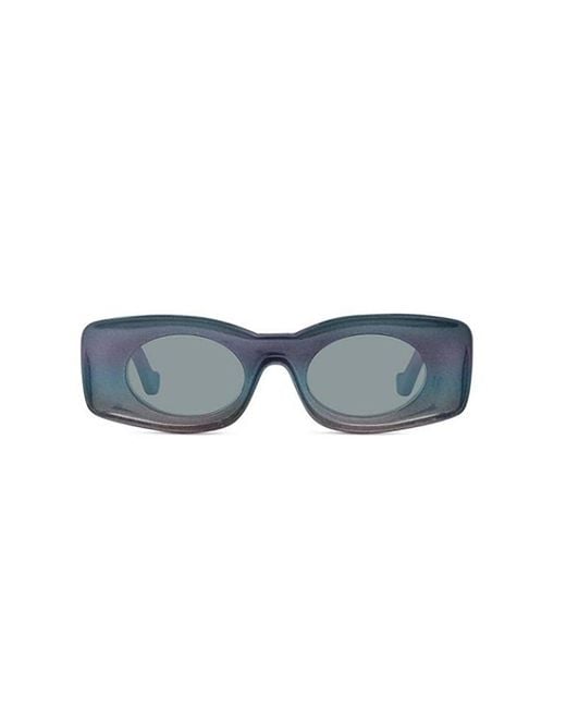 Loewe Blue Rectangular Frame Sunglasses