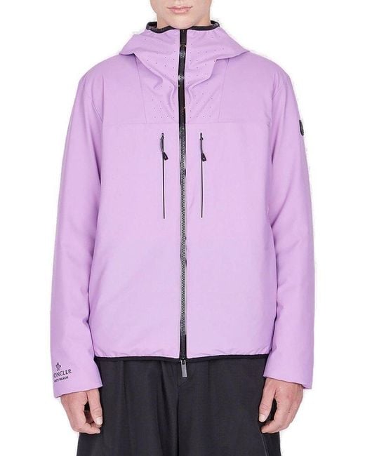 Moncler Purple Foreant Zip-up Jacket for men