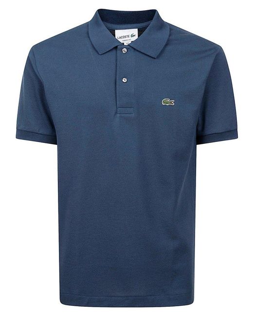 Lacoste Blue Original L.12.12 Piqué Short-Sleeved Polo Shirt for men