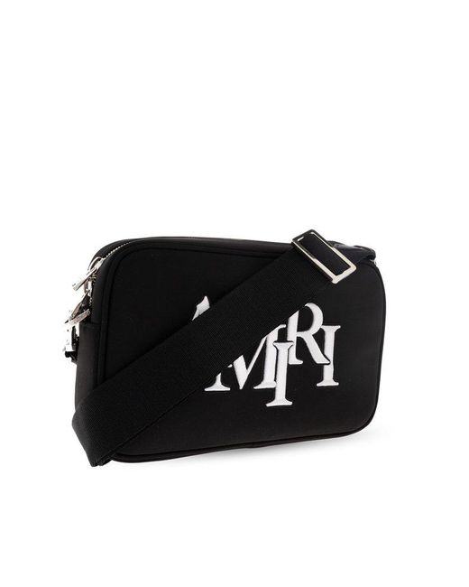 Amiri Black Shoulder Bag With Logo, for men
