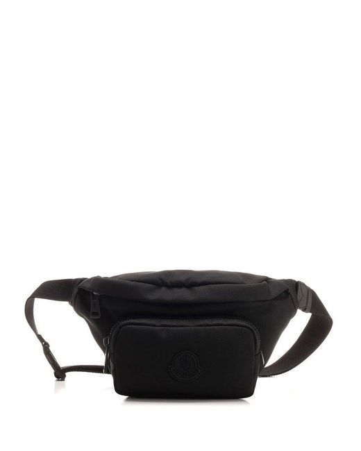 Moncler Black Durance Zip-up Belt Bag for men