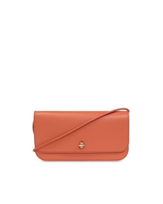 Furla Orange 'genesi Mini' Shoulder Bag,