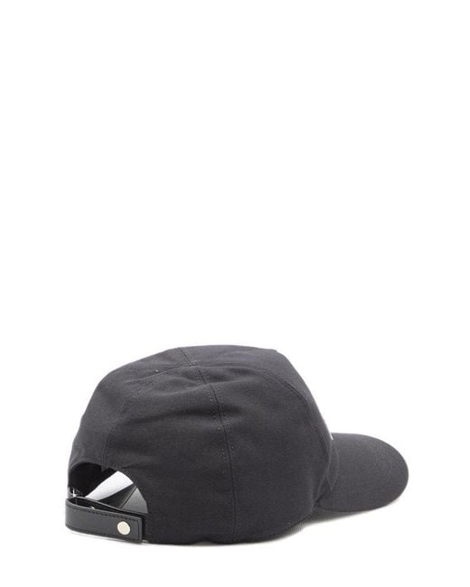 Dior Black Logo Patch Baseball Cap for men