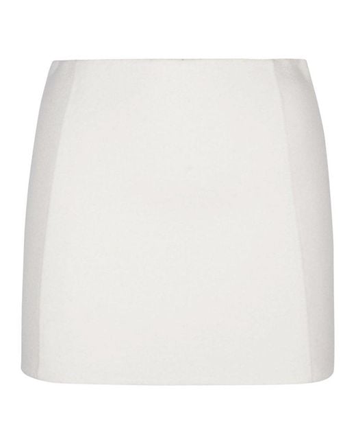 P.A.R.O.S.H. White P.A.R.O..H. Mini Skirt