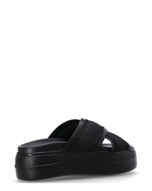 Hogan Skyscraper Sandals in Black | Lyst
