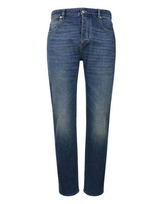 Bottega Veneta Blue Straight Leg Denim Jeans for men