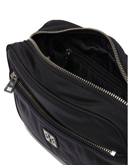 Tory Burch Black Virginia Zipped Shoulder Bag