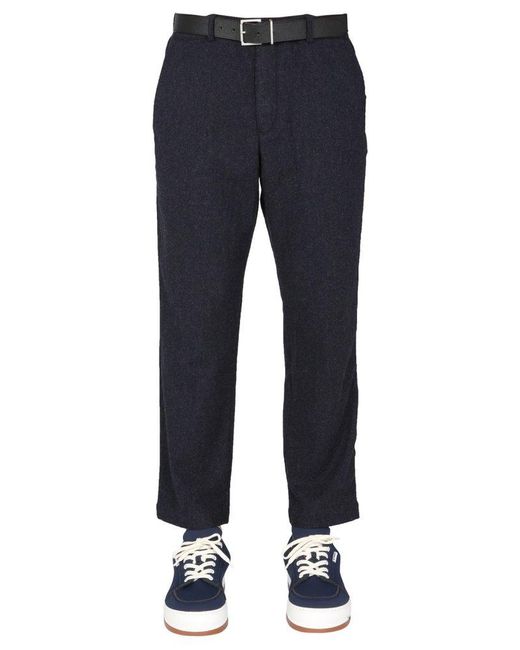 YMC Wool Hand Me Down Trousers in Blue 
