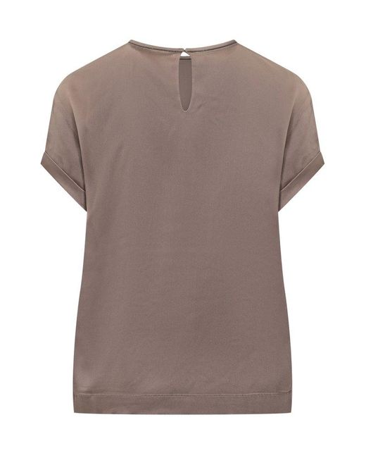 Brunello Cucinelli Brown Choker M/Short