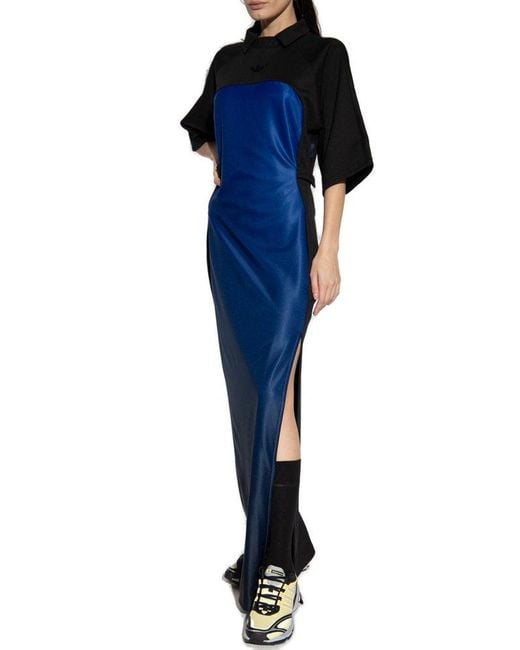 Adidas Originals Blue The ‘ Version’ Collection Maxi Dress