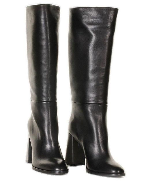 Chantal Black Heeled Boots