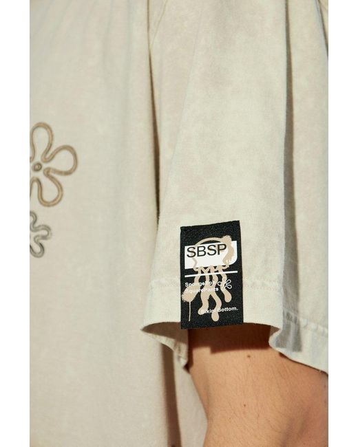 Iceberg White Pattern-Printed Crewneck T-Shirt for men