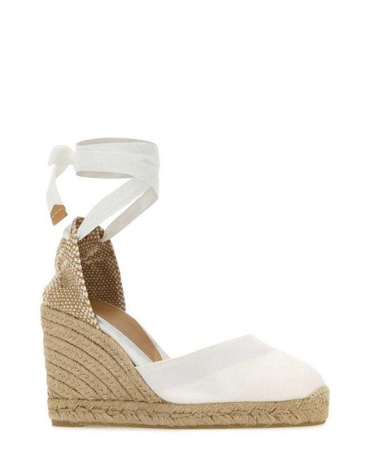 Castaner Natural Carina Cut-out Detailed Wedge Espadrilles