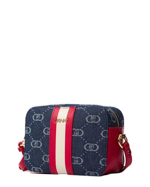Liu Jo Red Jacquard Crossbody Bag