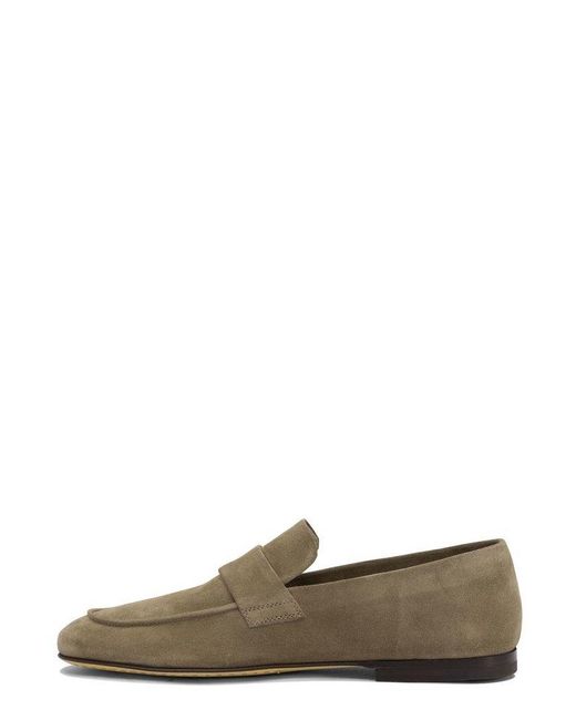 Officine Creative Green Loafers Slip-Ons for men