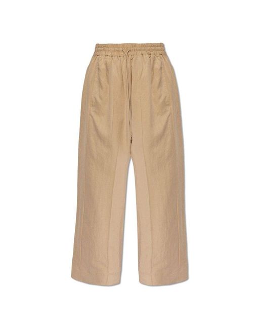Y-3 Natural Relaxed-fitting Trousers,