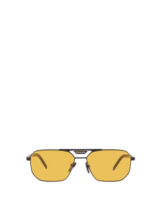Prada Sunglasses in Metallic for Men | Lyst