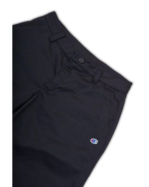 Champion Blue Reverse Weave Wide Joggers for men