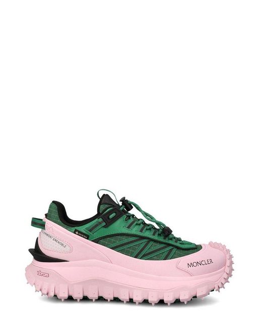 Moncler Green Trailgrip Gtx Bi-Colour Low Top Sneakers for men