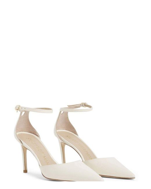 Stuart Weitzman Metallic Stuart 85 Strap Pump